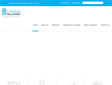 Tablet Screenshot of creativemillwork.com